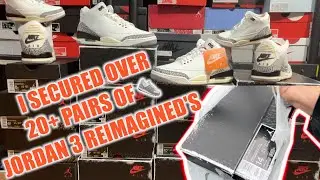 WE SPENT OVER $4,000 ON THE JORDAN 3 WHITE CEMENT REIMAGINED 💵👟