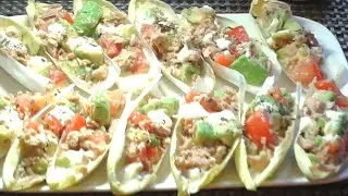 Barquettes d'endive au thon et avocat