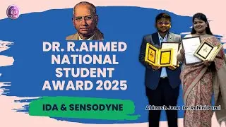 Dr. R. Ahmed National Student Award - 2025 | World Dental Show | IDA & Sensodyne #ida