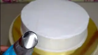 Easy piping and cake decorating using 402L icing tip!  beginners tutorial!
