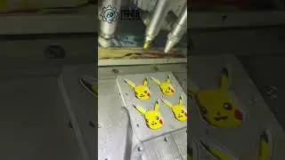 hot selling automatic pvc dripping machine to make rubber pvc patches,pvc keychain #machine