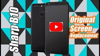Sharp B10 Original Screen Replacement Tutorial / Substituindo a guia da tela