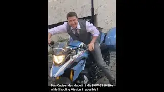 Tom Cruise rides Made in India BMW G310 Bike while Shooting Mission Impossible 7