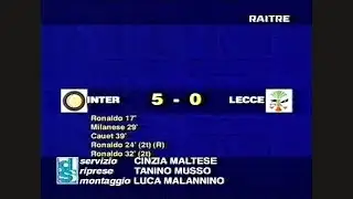 1997-98 (21^ - 15-02-1998) INTER-Lecce 5-0 [Ronaldo,Milanese,Cauet,Ronaldo(R),Ronaldo] D.S.Rai3