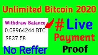OMG 2020😱😍 Unlimited Bitcoins 2020!! 100$ Bitcoin In One Day Without Reffer + Live Payment Proof