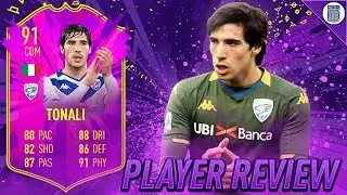 91 FUTURE STARS TONALI PLAYER REVIEW! - IS HE WORTH THE COINS? - FIFA 20 ULTIMATE TEAM