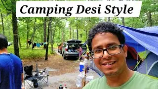 Camping desi style|Bass River State forest|Tent camp|Day 1 vlog|family camping|USA