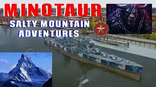 Climbing salt mountain in the Minotaur!