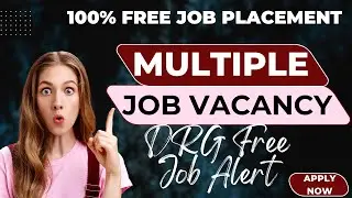 We are Hiring Multiple Job Vacancy | 100% Free Placement | #drgfreejobalert #viral #shorts #reels