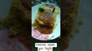 আজকের নাস্তায় রাজকীয় ভুনা খিচুড়ি খেলাম | Bengali Breakfast Mukbang #shorts #minivlog #viral