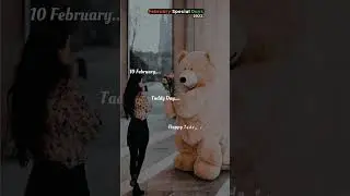 Happy 🐼 Teddy Day status || February Special Days 2023 || 10 February Teddy day  ||#shorts#teddyday