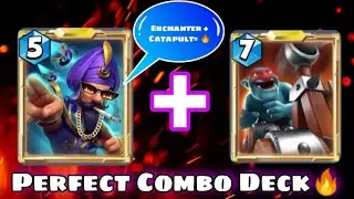 Castle crush- Enchanter+ Catapult Perfect Combo deck😍