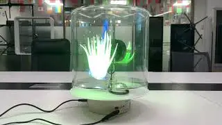 Rotatable table-top hologram fan with Dual sided
