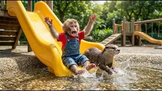 Monkey Nana and the Tractor&rsquo;s Big Mission &ndash; Building a Fun Slide for Little Otter