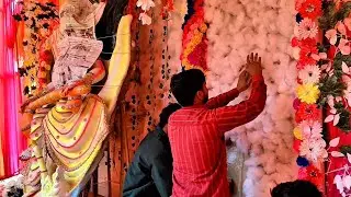 Sarswati puja (day 3)jay maa sarswati 🙏 (part 3) Vlog #vlog #youtube #video 