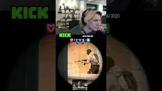 xQc reacts to CSGO pro using his teamates gun barrel as bait