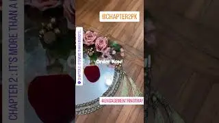 Elegant Engagement Ring Tray 💍✨ | Mirror Floral Tray for Ring Ceremony | Chapter2PK