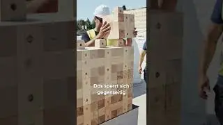 Ziegelsteine aus Holz? 🧱 #einfachgenial #hausbau