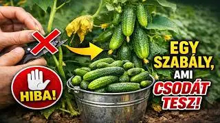 CSAK EGYETLEN SZABÁLY, és az uborka rogyásig terem! A hobbi kertészek 99 százaléka EZZEL az egy hib