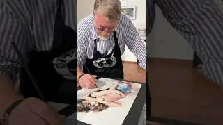 Demo at the festival in Ceret, France #watercolor #festival