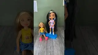 Swapping Chelsea&rsquo;s Head with a Barbie Extra Mini! Now She Can Pose! 😍 #DollSwap
