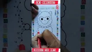 Worksheet - 138 Connect The Dots  #Kg #Lkg #Kids #Fun #Entertainment #kidsvideo #Art #Craft