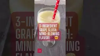 3-Ingredient Grape Slush: Mind-Blowing Flavor! 🍇🤯 #veganreceipes