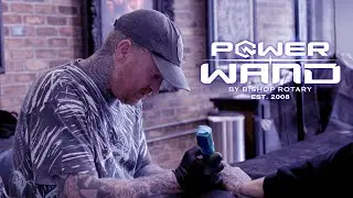 Mayonaize uses the Bishop Power Wand Packer to Tattoo