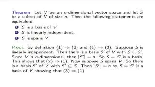 11.6. Basis and Dimension