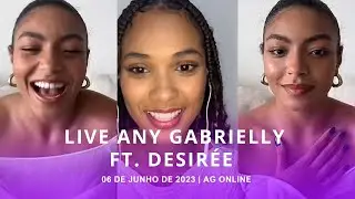Live TikTok Any Gabrielly com Desireé nova integrante Brasileira do NU — 06 de junho de 2023.