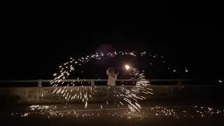 Steel wool firework- shoot on iphone 12 Pro - 4K