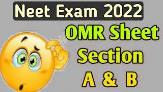 Neet exam section A & B|neet 2022|neet question paper pattern 2022
