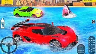 Floating Water Surfer Car Driving - Beach Racing - Best Android IOS Gameplay