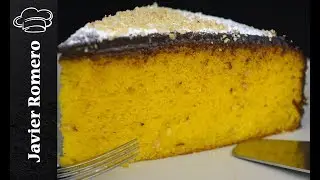 Tarta de zanahoria o carrot cake con ganache de chocolate. Recetas de tarta
