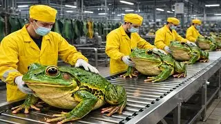 Inside a Frog Leather Factory 🐸  How Exotic Skins Become Luxury Items Full Process