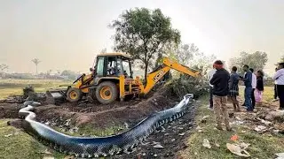 JCB 3DX and Tractor New Pond Making together in my Village Part-2 | Jcb videoLIKE ||