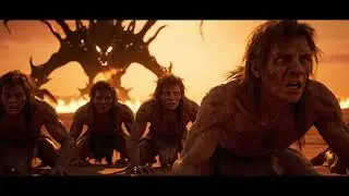 &ldquo;Prehistoric Humans vs Horned Beast | Survival in the Scorching Desert #PrehistoricHumans #history