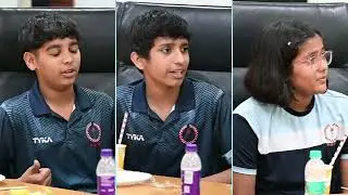 Interaction with young athletes from PSPB Table Tennis Academy