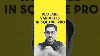How to DECLARE VARIABLE in SQL #sql