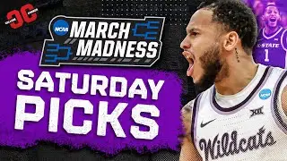 Best SATURDAY March Madness Betting Picks + UConn vs Gonzaga BEST BET!