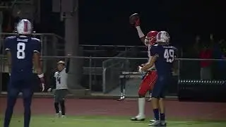 Chilton Co's Logan Coppedge drops one on Demarcus Riddick for a tight touchdown