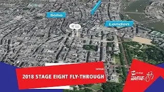 Tour of Britain 2018 | Stage Eight fly-through | The London Stage