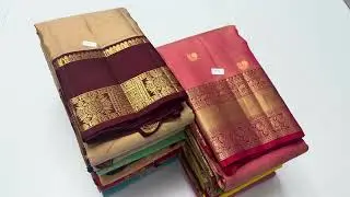 Kanchi border soft silk sarees | pure silk mix | free shippping | varnaa sirumugai