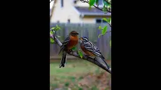 Two 😍 birds@Animal critter clips #wildlife #youtubeshorts #animallovers #birds