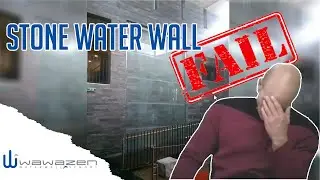 How NOT to build a Stone Water Wall - Big Fails at Giant Indoor Waterfall