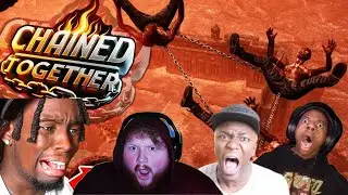 Top 10 best fails in chained together #funnyclips #chainedtogethergame