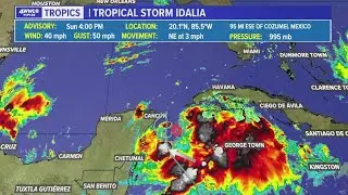 Tropical Storm Idalia forms in the Gulf, set to hit Florida on Wednesday