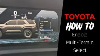 How to Enable Multi-Terrain Select | 2025 Toyota 4Runner Trailhunter