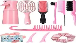 11pcs Set Multi Functional Hair Styling Tool Kit Includes Scalp Massager Comb 200ml High