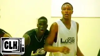 Thon Maker vs Myles Turner at John Lucas 40/40 Combine in Houston, Texas